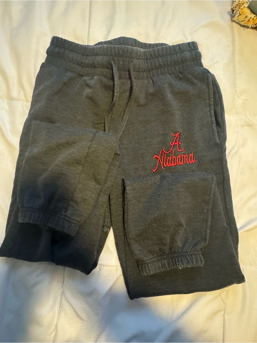 Alabama Women’s S Charcoal Gray Sweatshorts with Red Embroidery Alabama
